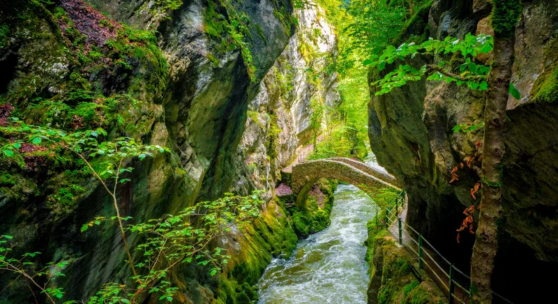 Steinbruecke in der Schlucht
